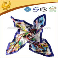 Satin Silk Square Indian Silk Shawl With Hand Roll